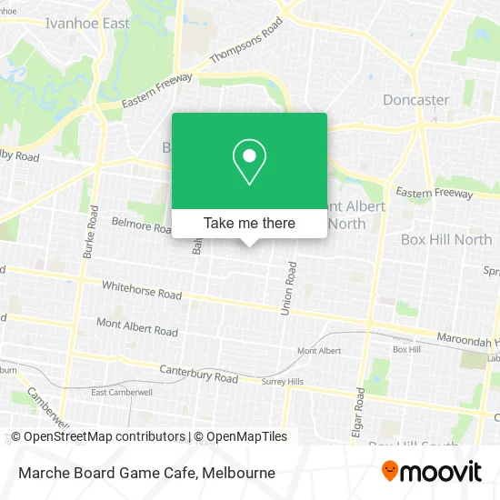Marche Board Game Cafe map