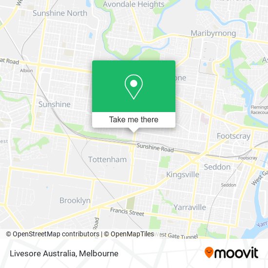 Livesore Australia map