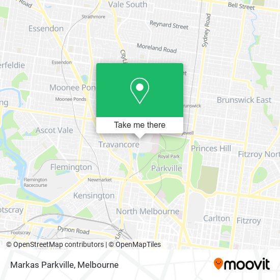 Markas Parkville map