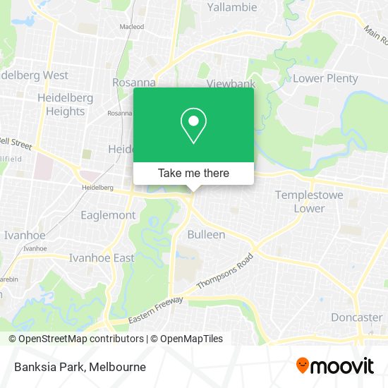 Banksia Park map