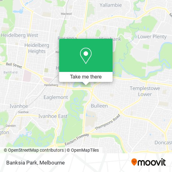 Banksia Park map