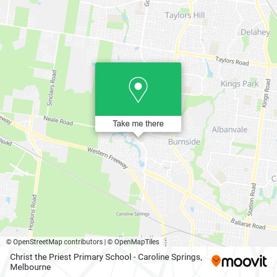 Christ the Priest Primary School - Caroline Springs map