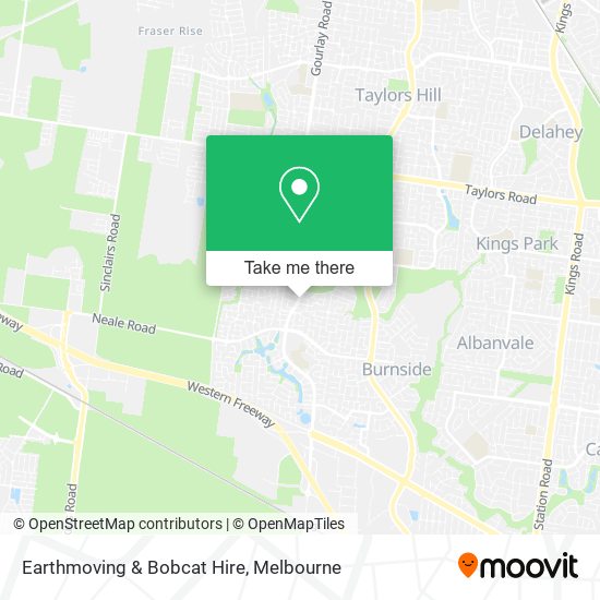 Earthmoving & Bobcat Hire map