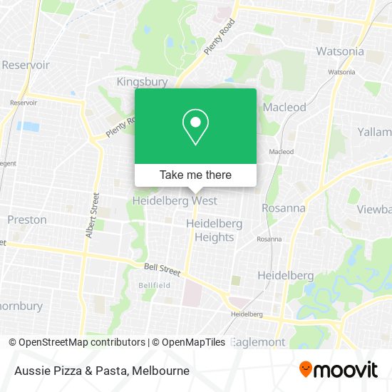 Aussie Pizza & Pasta map