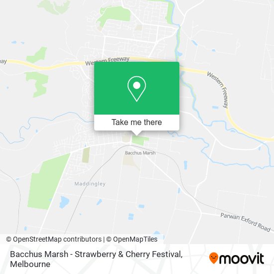 Mapa Bacchus Marsh - Strawberry & Cherry Festival