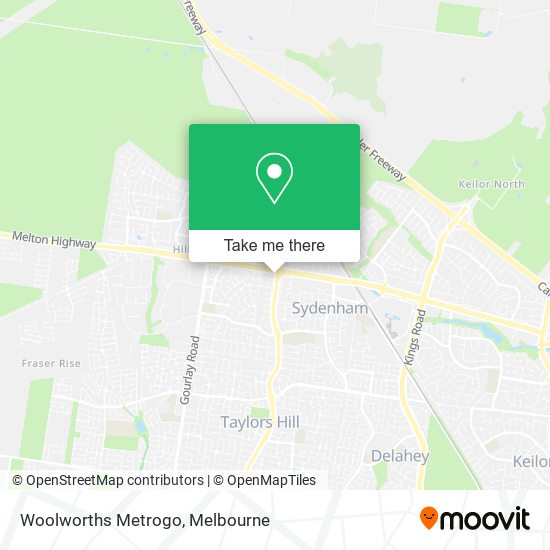 Woolworths Metrogo map