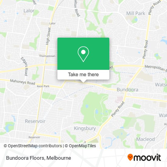 Bundoora Floors map