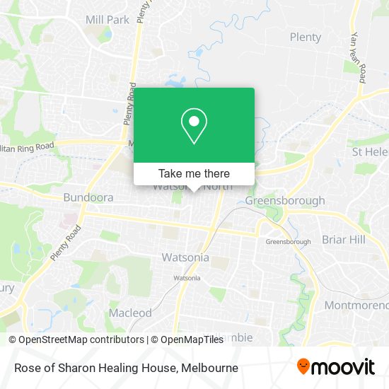 Rose of Sharon Healing House map