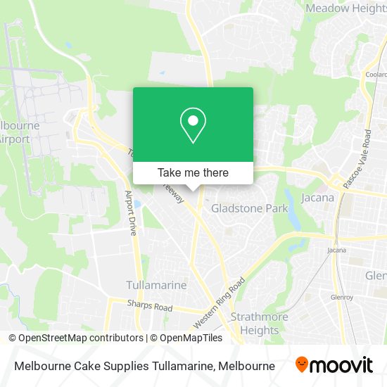 Melbourne Cake Supplies Tullamarine map