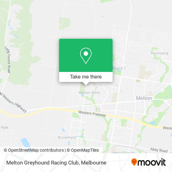 Mapa Melton Greyhound Racing Club