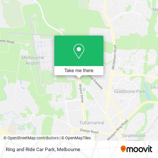 Mapa Ring and Ride Car Park