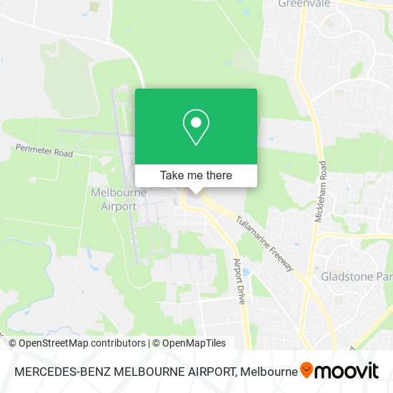 MERCEDES-BENZ MELBOURNE AIRPORT map