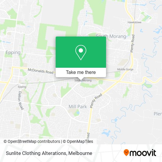 Sunlite Clothing Alterations map