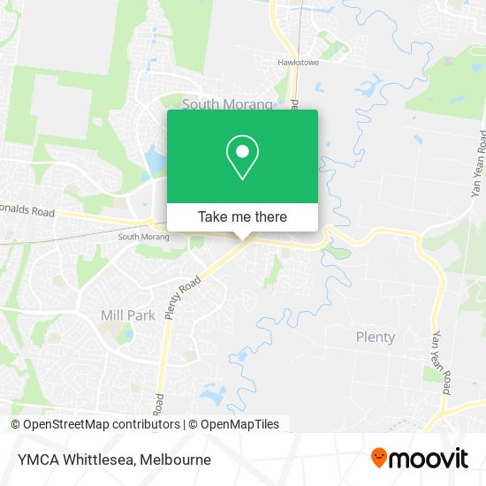 YMCA Whittlesea map