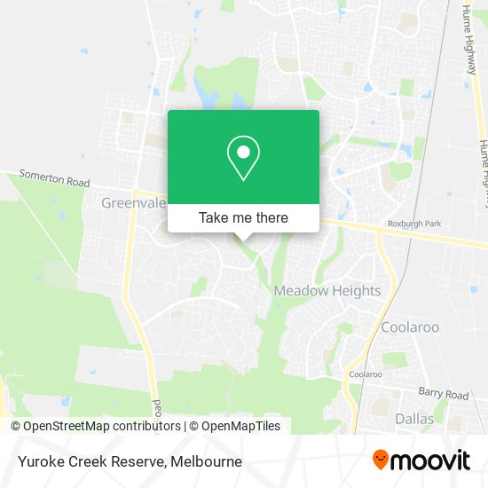 Yuroke Creek Reserve map