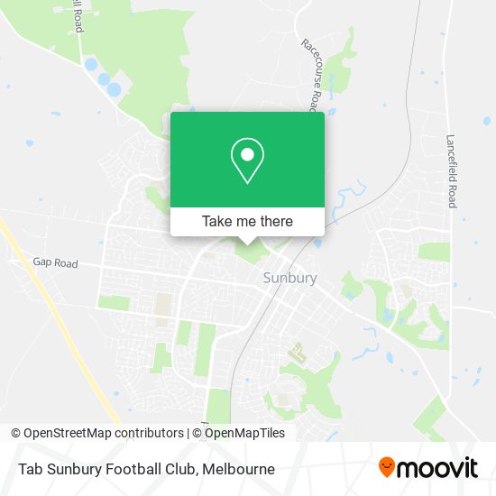 Tab Sunbury Football Club map