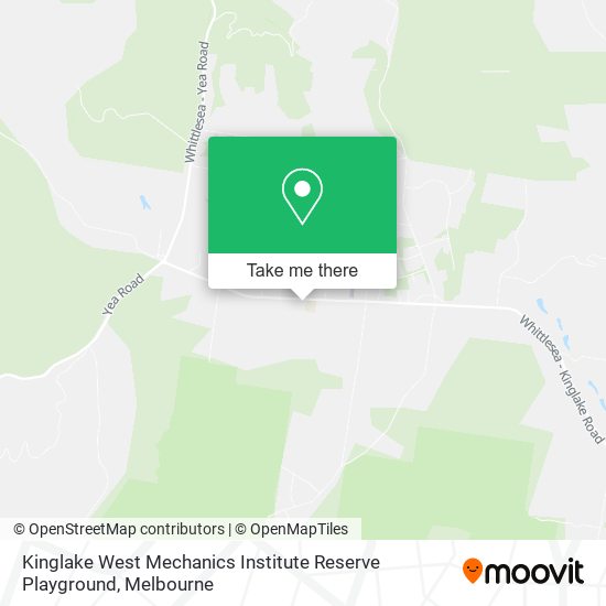 Mapa Kinglake West Mechanics Institute Reserve Playground