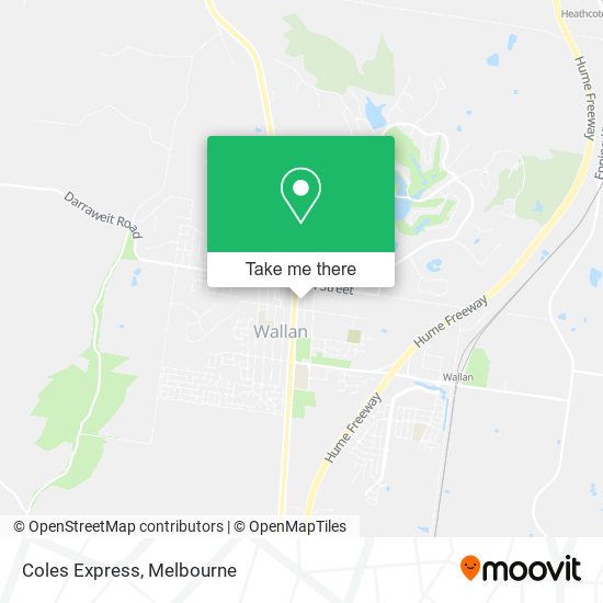 Coles Express map