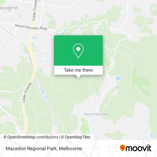 Macedon Regional Park map