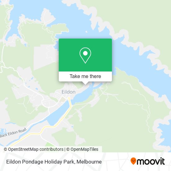 Eildon Pondage Holiday Park map