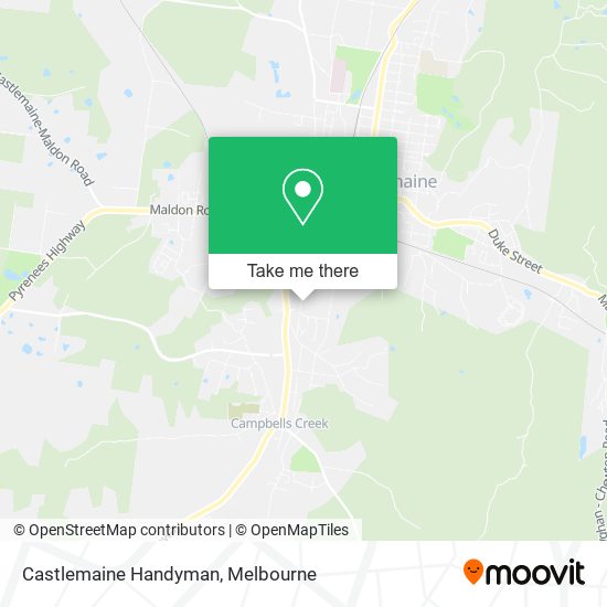 Castlemaine Handyman map