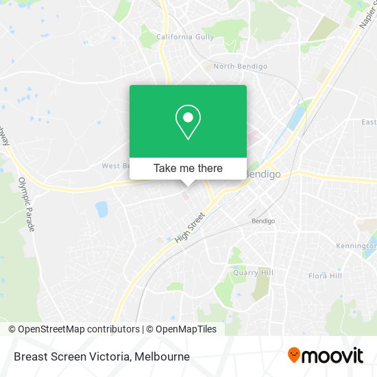 Breast Screen Victoria map