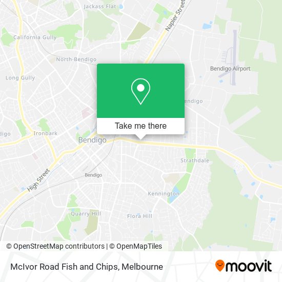 McIvor Road Fish and Chips map