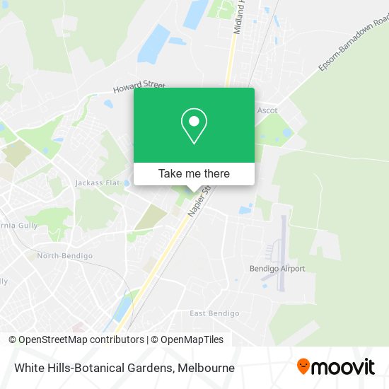 White Hills-Botanical Gardens map