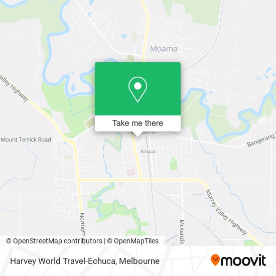 Harvey World Travel-Echuca map