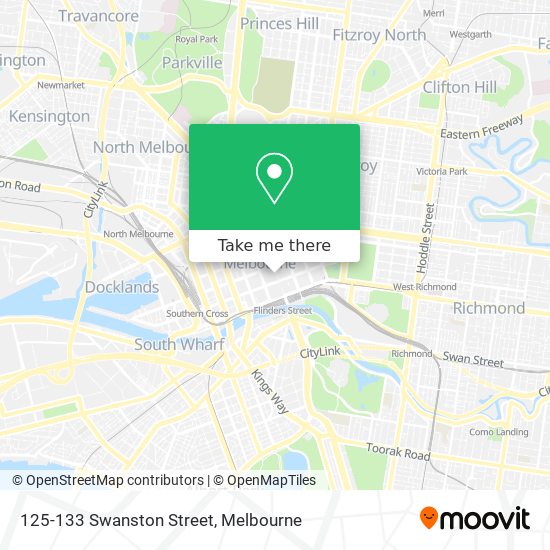 Mapa 125-133 Swanston Street