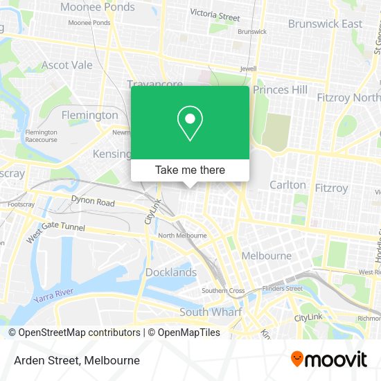 Arden Street map