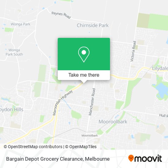 Bargain Depot Grocery Clearance map