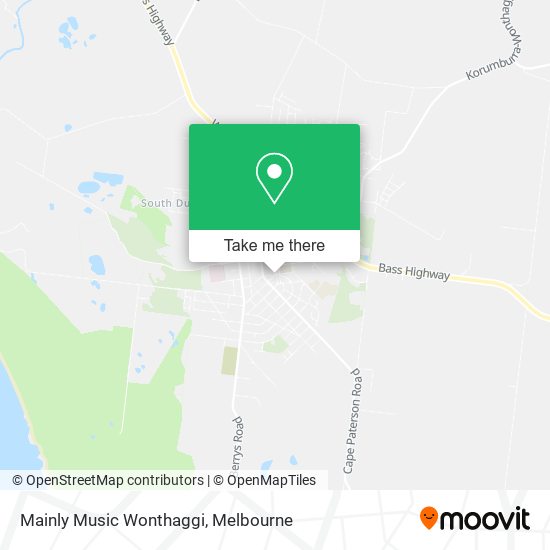 Mainly Music Wonthaggi map