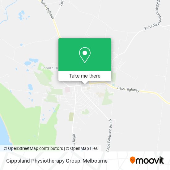 Gippsland Physiotherapy Group map