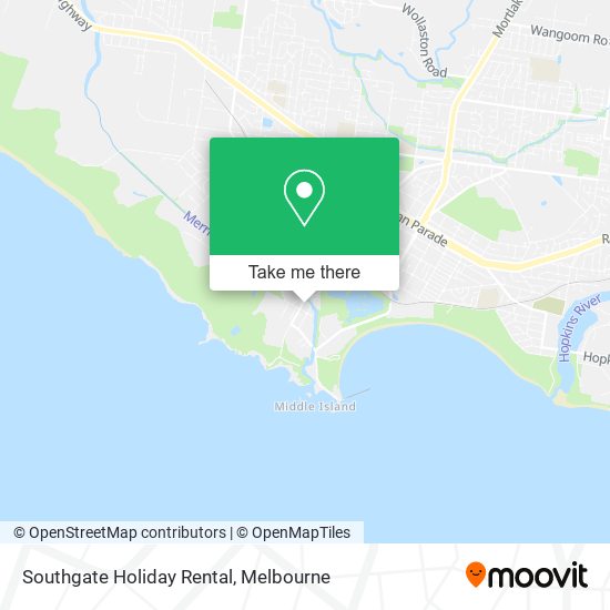 Southgate Holiday Rental map