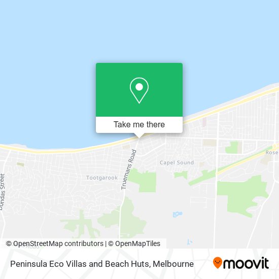 Peninsula Eco Villas and Beach Huts map