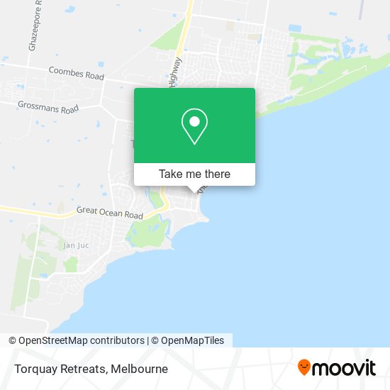 Torquay Retreats map