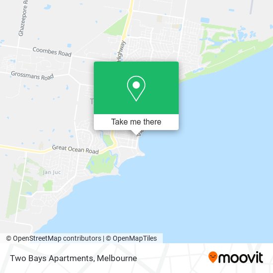 Two Bays Apartments map