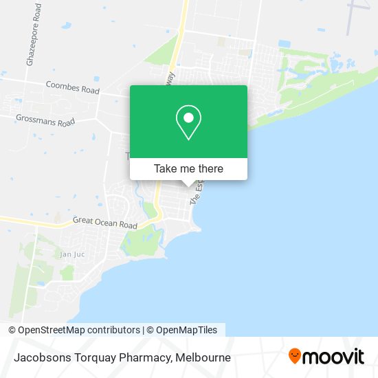 Mapa Jacobsons Torquay Pharmacy