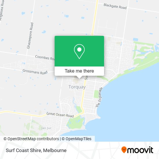 Surf Coast Shire map