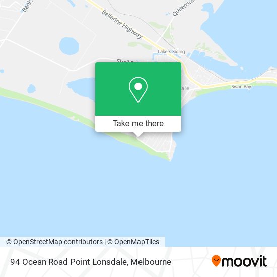 94 Ocean Road Point Lonsdale map
