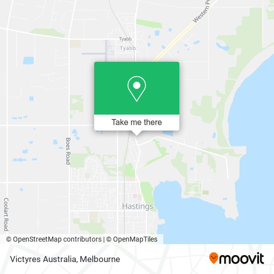 Victyres Australia map