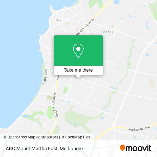 ABC Mount Martha East map
