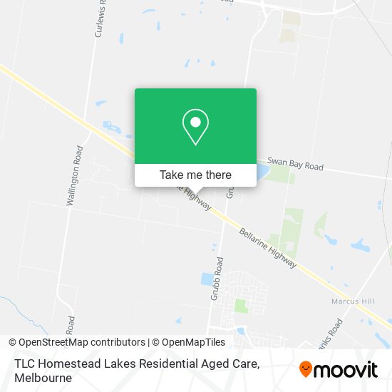 TLC Homestead Lakes Residential Aged Care map