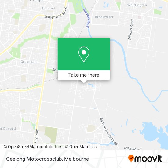 Geelong Motocrossclub map