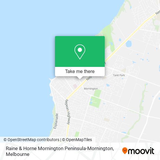 Raine & Horne Mornington Peninsula-Mornington map