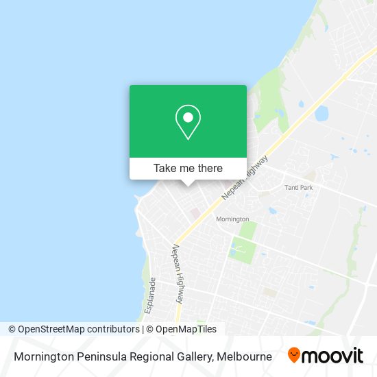 Mornington Peninsula Regional Gallery map
