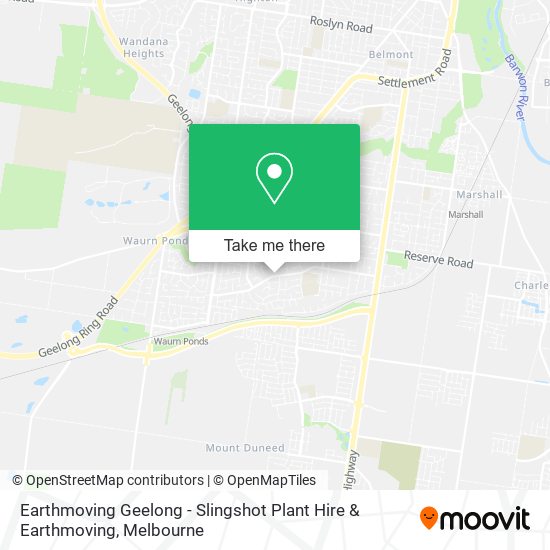 Earthmoving Geelong - Slingshot Plant Hire & Earthmoving map