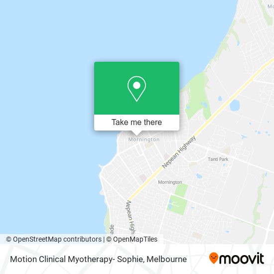Motion Clinical Myotherapy- Sophie map