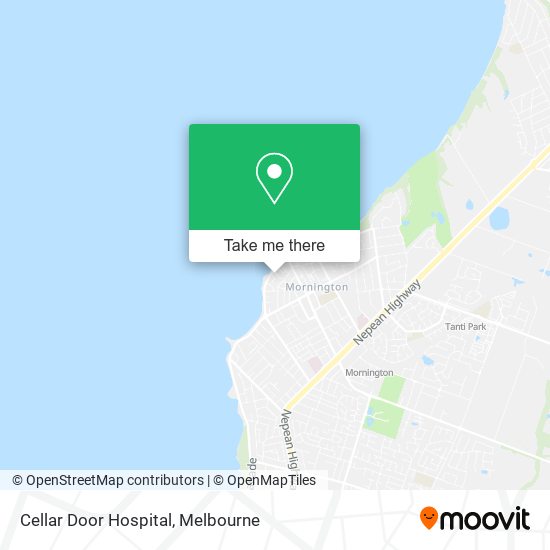 How to get to Cellar Door Hospital in Mornington by Bus or Train